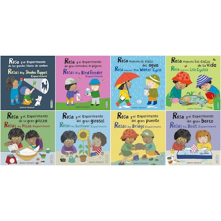 Childs Play Books Rosas Workshop Set 1 & 2 Bilingual Spanish/English 8-Book Set, 8PK 9781786289841